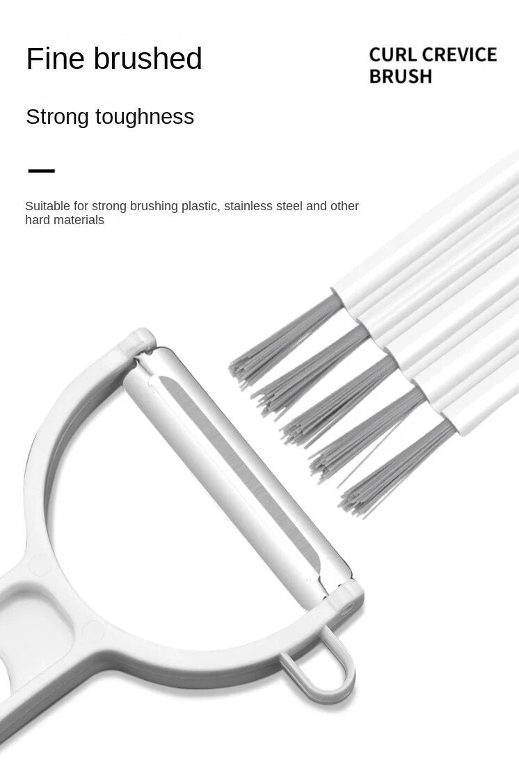 Multifunctional flexible gap cleaning brush