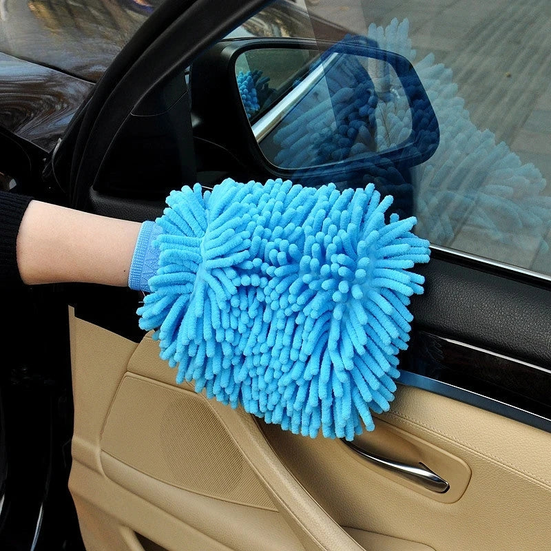 Car Styling Wool Soft Car Washing Gloves Cleaning Brush Motorcycle Washer Care Products