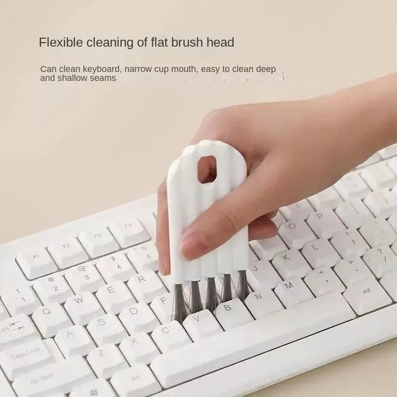 Multifunctional flexible gap cleaning brush