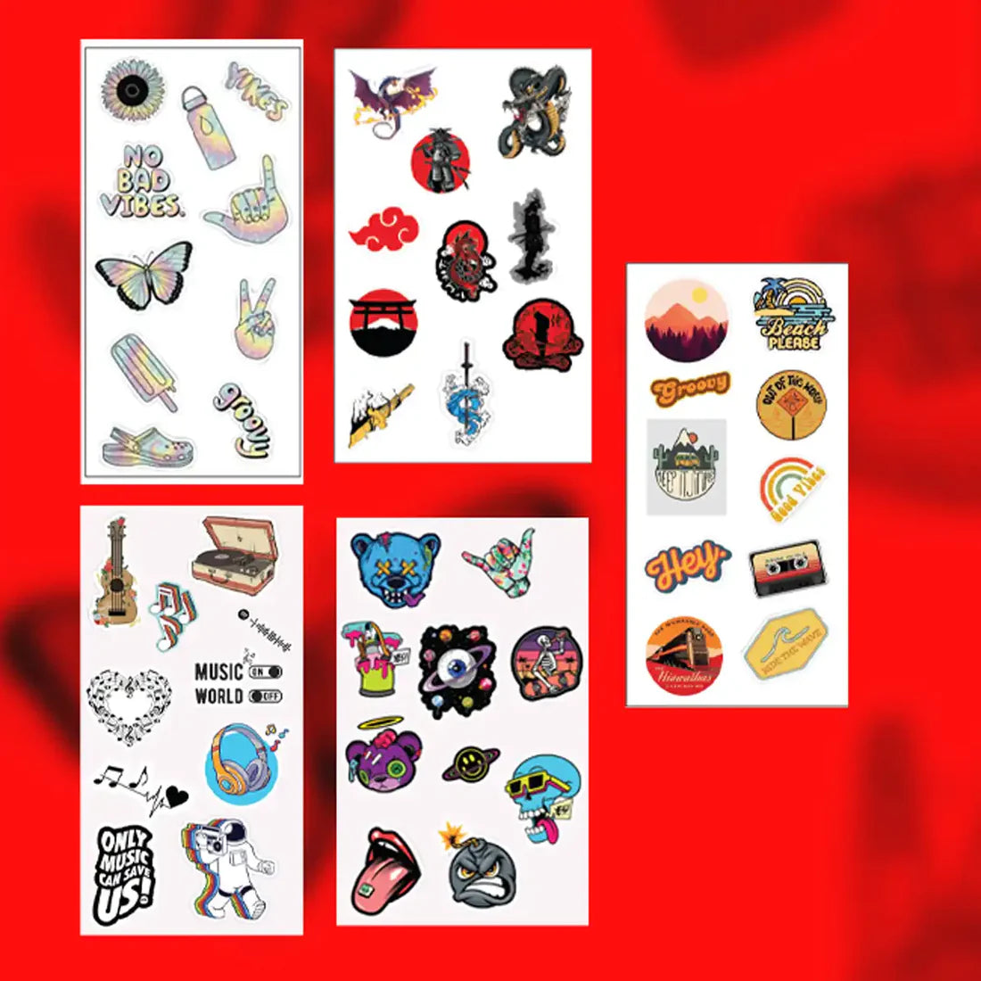 50 Premium Waterproof Stickers for Every Vibe