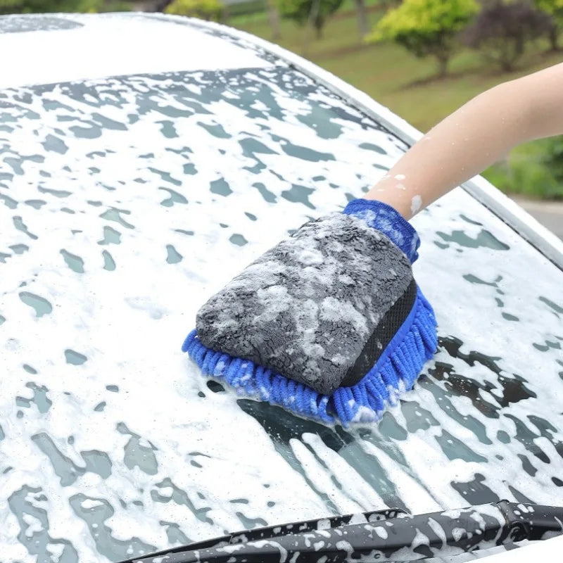 Car Styling Wool Soft Car Washing Gloves Cleaning Brush Motorcycle Washer Care Products