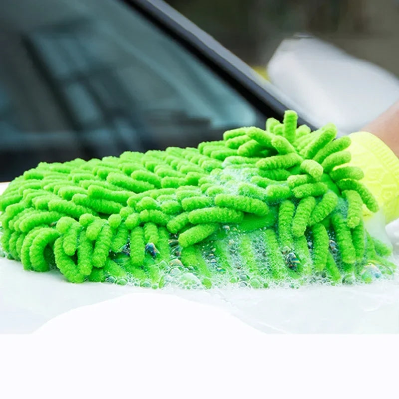 Car Styling Wool Soft Car Washing Gloves Cleaning Brush Motorcycle Washer Care Products