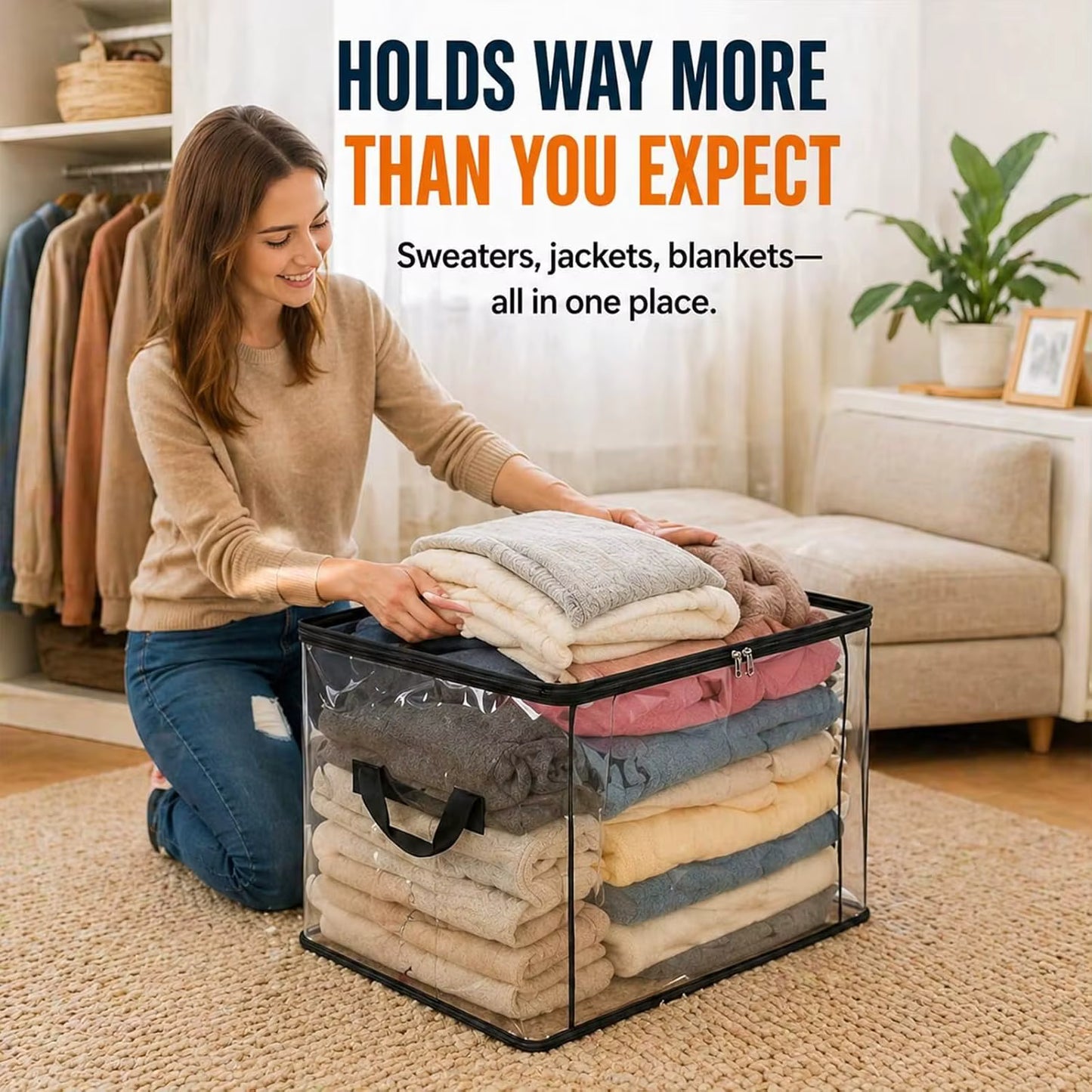 Large Capacity Foldable Storage Bag