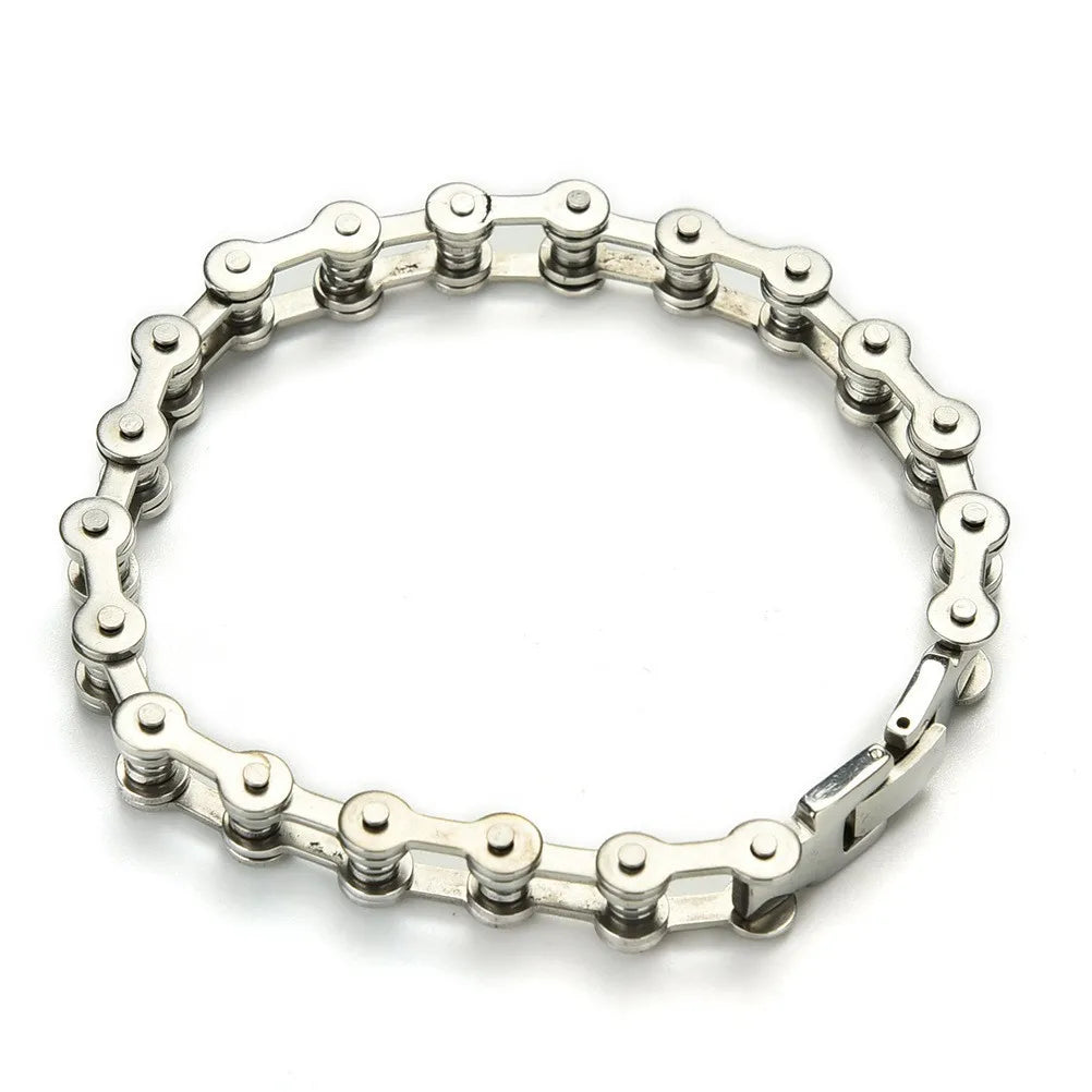 Titanium Steel Biker Chain Bracelet