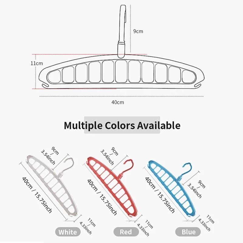 Multi port cloths hanger ( Pack of 2 )