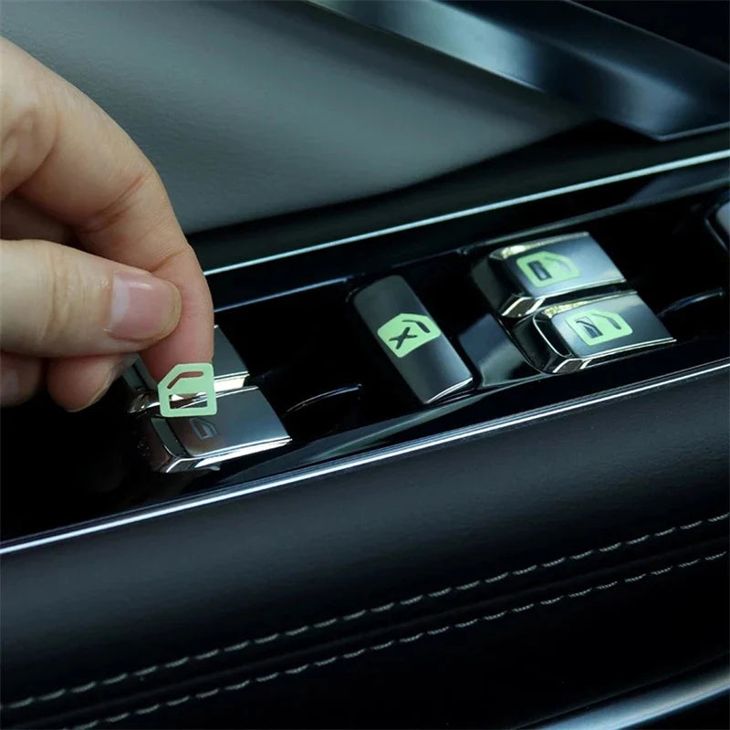 Night Glowing Stickers For Car Window Buttons