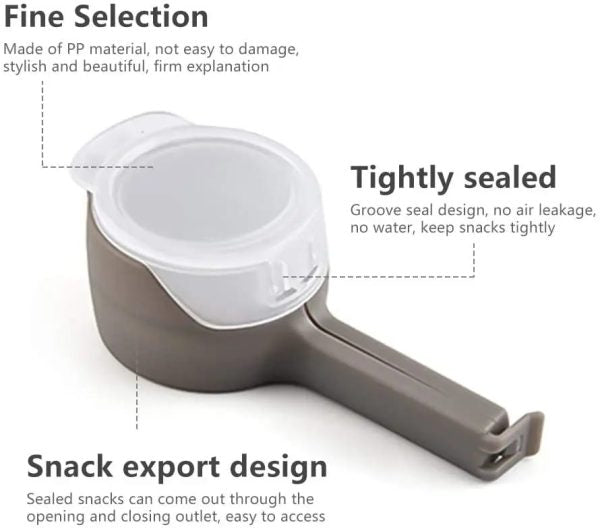 Food Sealing Clip with Discharge Nozzle ( Pack of 2 )