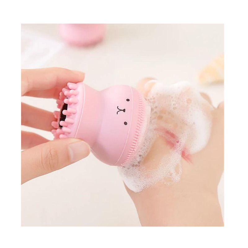 Octopus Shape Silicone Face Cleansing Brush Facial Cleanser Face Scrub Massage Washing  (Pack of 2)