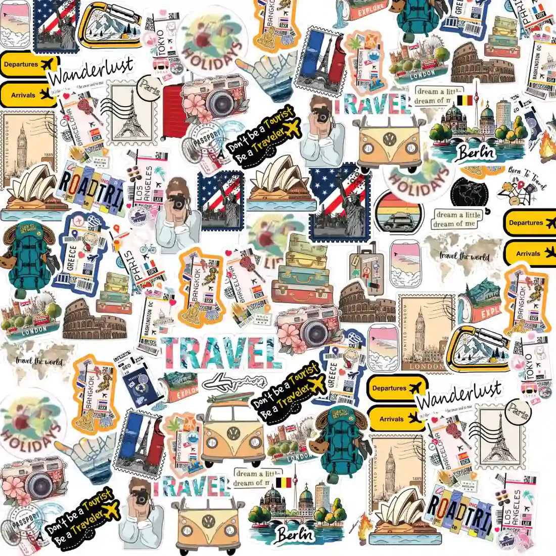 50 Premium Waterproof Stickers for Every Vibe