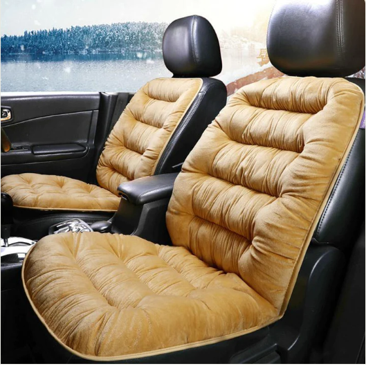 Universal Car Front Seat Cover Plush Cushion Pad