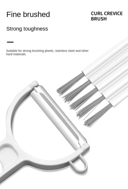Multifunctional flexible gap cleaning brush