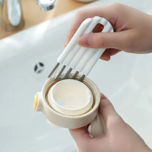 Multifunctional flexible gap cleaning brush
