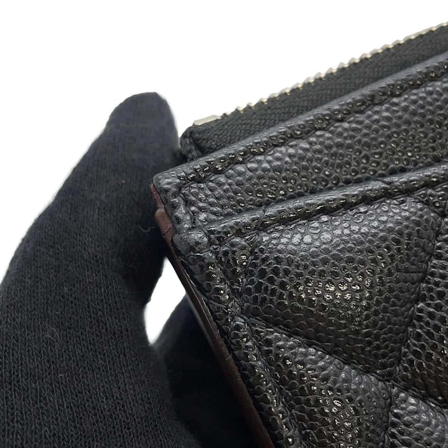 Chanel Caviar Leather Matelassé Wallet