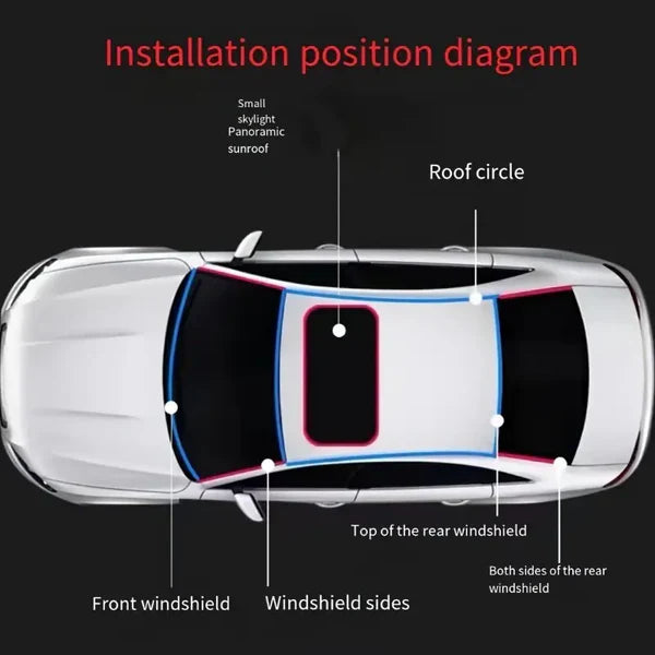 Car Windshield Edge Rubber Strip(13ft )