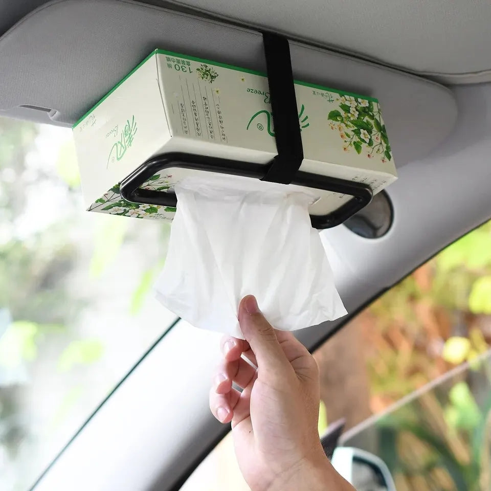 Car tissue rack clip