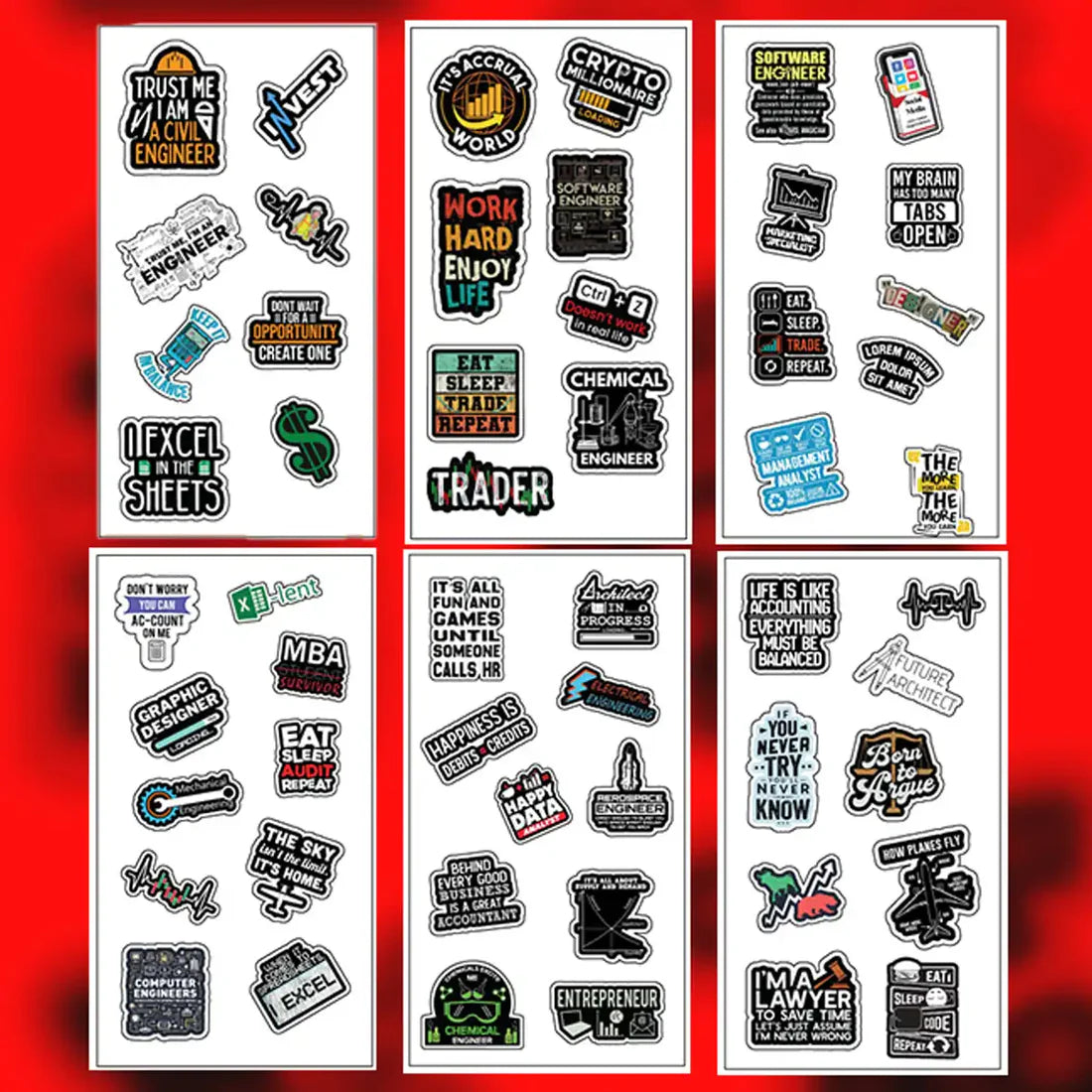 50 Premium Waterproof Stickers for Every Vibe