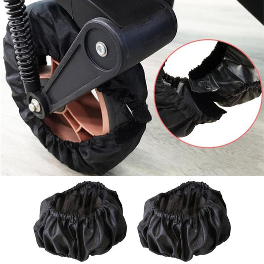2Pcs Wheel Cover Pram Wheel Covers Dustproof Classic for Push Chair