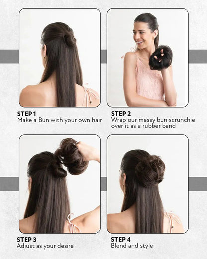 MESSY BUN HAIR SCRUNCHIES