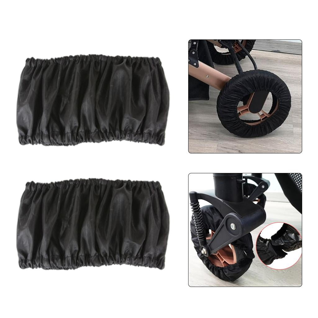 2Pcs Wheel Cover Pram Wheel Covers Dustproof Classic for Push Chair