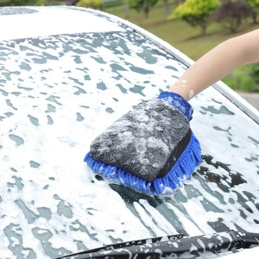 Car Styling Wool Soft Car Washing Gloves Cleaning Brush Motorcycle Washer Care Products