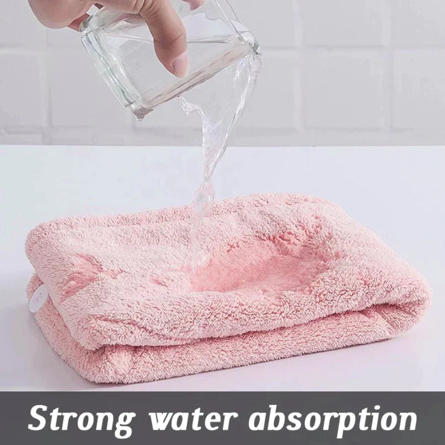 Quick Hair Drying Cap Towel Pack of 2