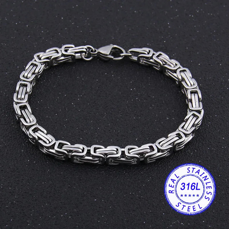 Byzantine Curb Cuban Link Bracelet