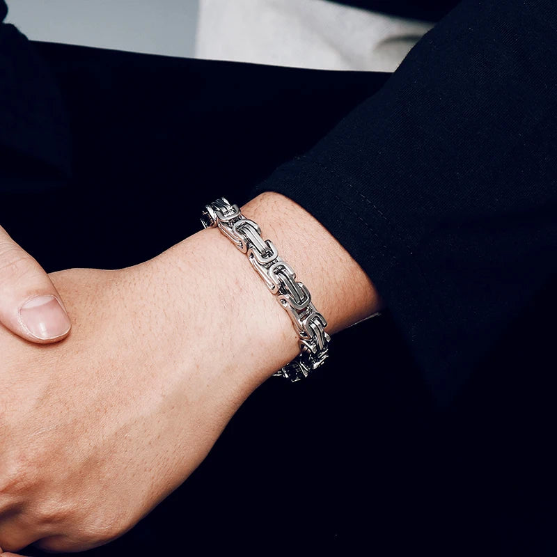 Byzantine Curb Cuban Link Bracelet