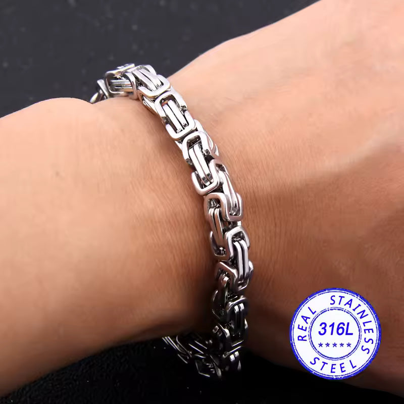 Byzantine Curb Cuban Link Bracelet