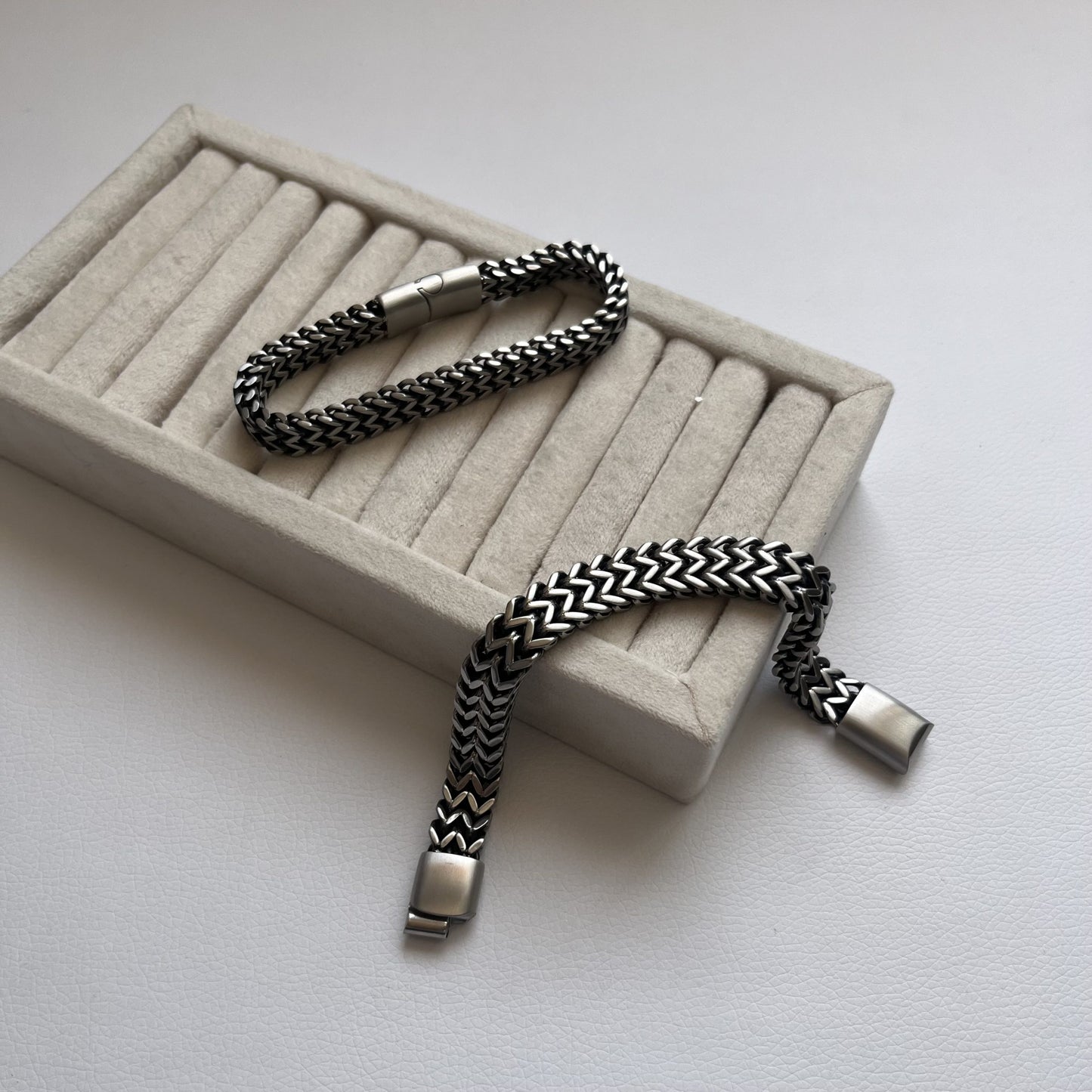 Double Magnetic Polished Bracelet