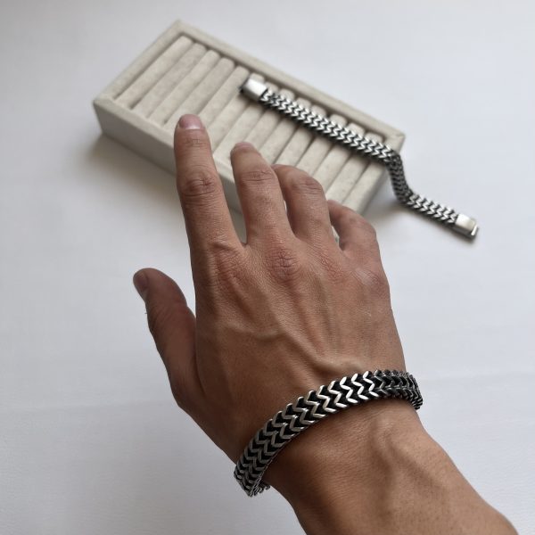 Double Magnetic Polished Bracelet