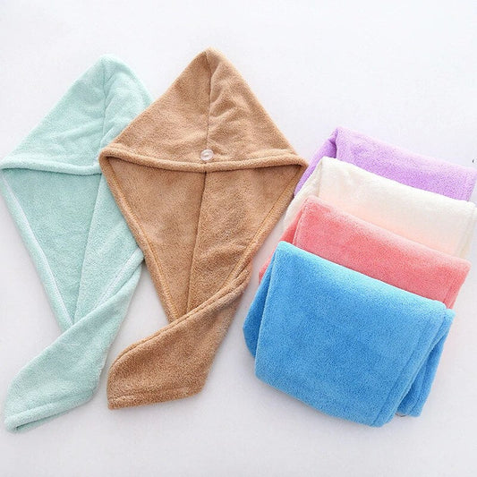 Quick Hair Drying Cap Towel Pack of 2