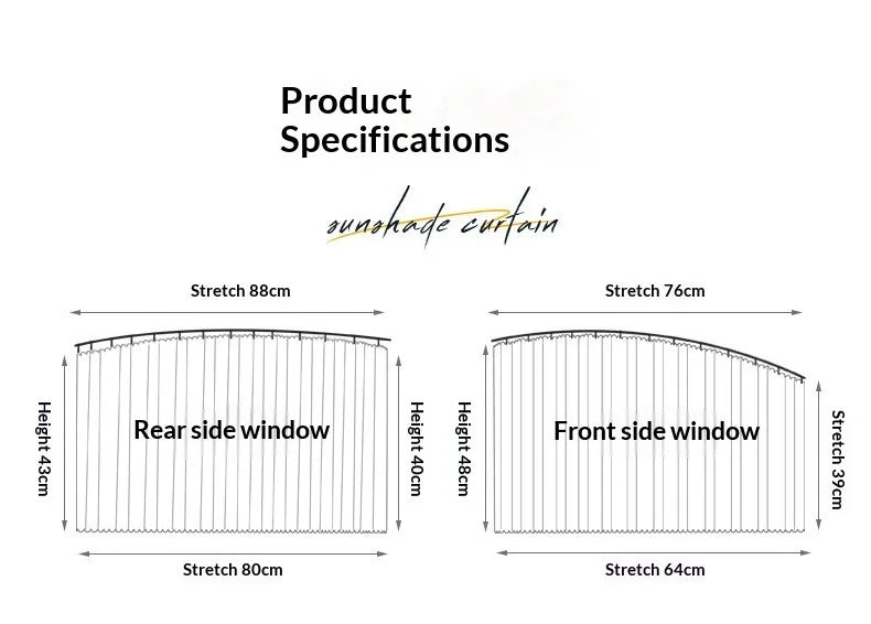 Foldable Car Side Window Sun Shade