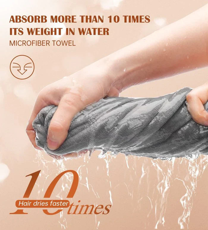 Quick Hair Drying Cap Towel Pack of 2