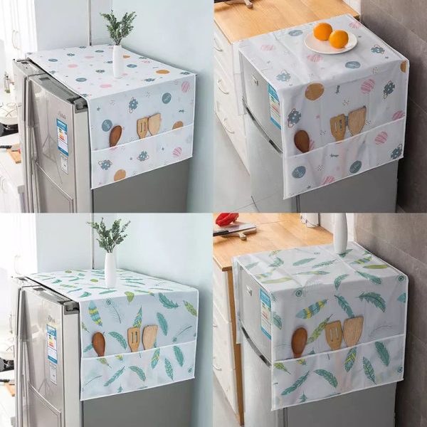 Fridge Cover with Dual Pocket Design