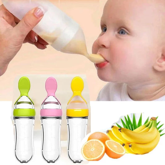 Baby Spoon Feeder Silicone Bottle