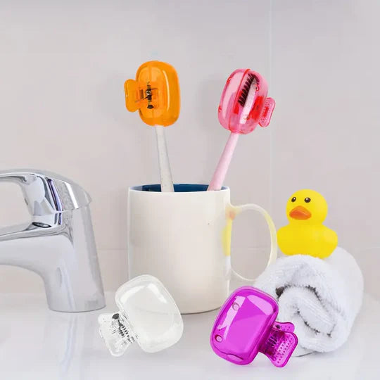 Travel Portable Toothbrush Head Cover Case ( Pack of 2 )