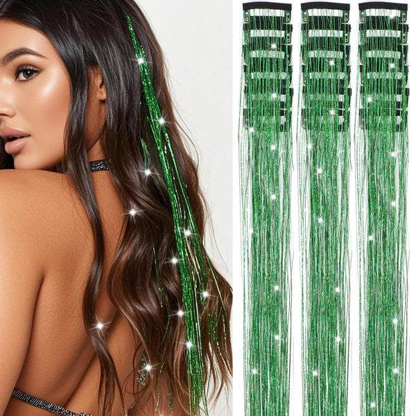Glitter Tinsel Hair Extensions