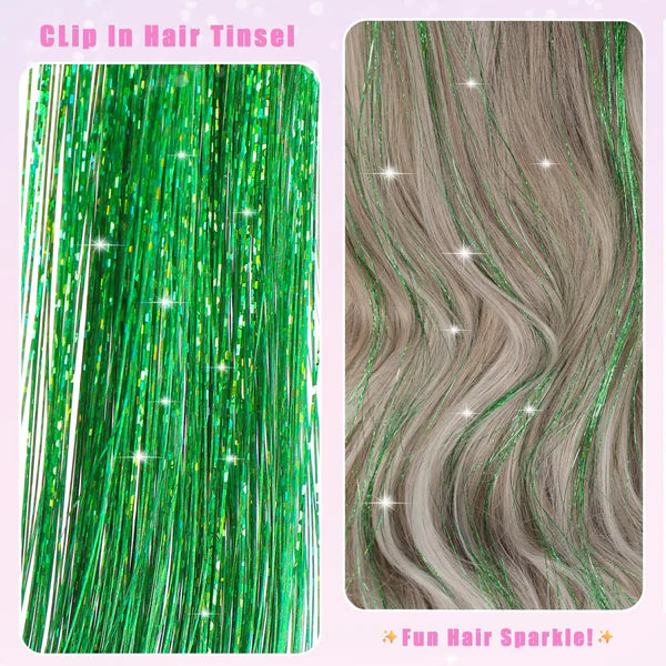 Glitter Tinsel Hair Extensions