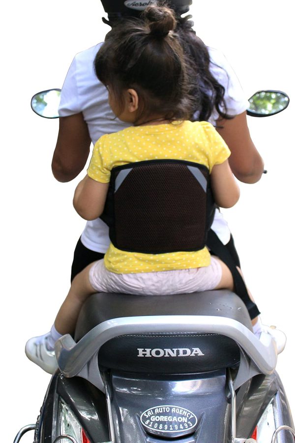 Kids' Two-Wheeler Safety Belt - Secure Standing and Sitting Behind (Random Color & Design)