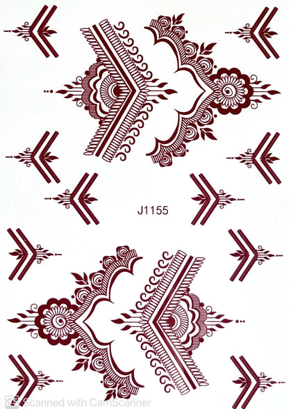 Elegant Henna Style Tattoos