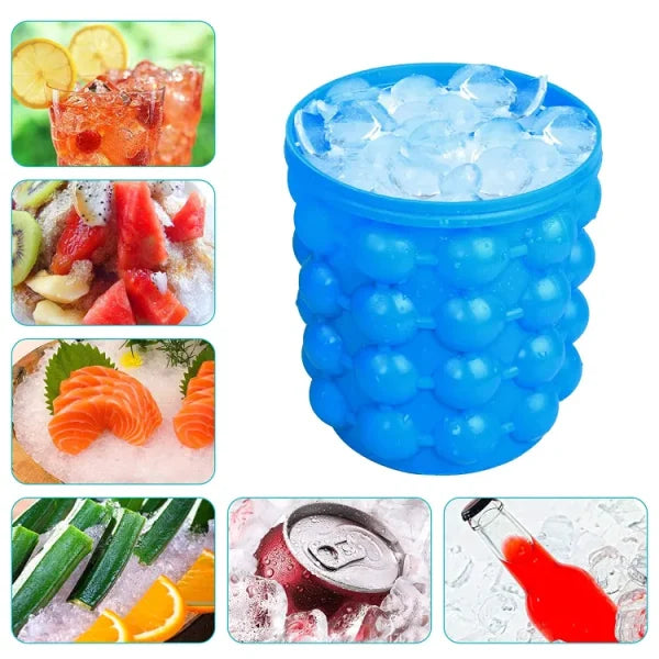 New Magic 120 Ice Cube Maker Genie Silicone