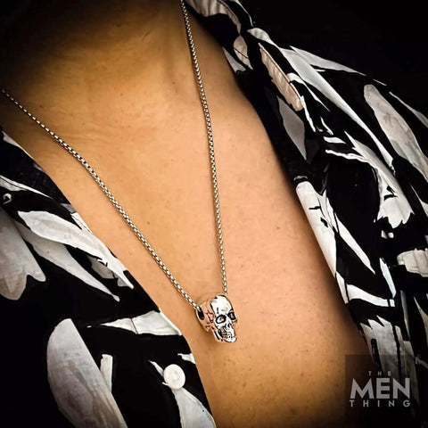 SKULL HARD (T) - Pure Titanium Steel Pendant