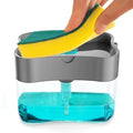 2 in 1 soap pump dispenser and sponge holder